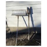 Post hole digger and shovel