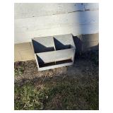 Galvanized tin feeder