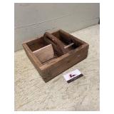 Wooden carpenters nail tote