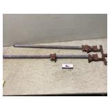 3 foot long pipe clamps