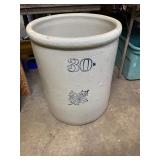 30 gallon western stoneware crock