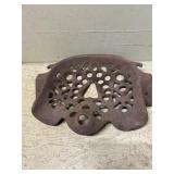 Cast-iron implement seat