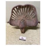 Cast iron implement seat