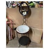 Metal washstand
