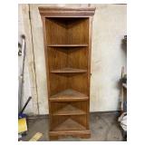 Oak corner cabinet