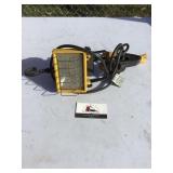 Hanging work light with clamp