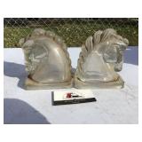 Glass Bookends