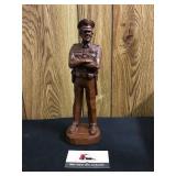 Handcrafted Wooden Policeman Statue