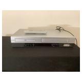 VCR and DVD player