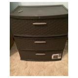 Plastic Storage Rack with Drawers