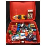 Plastic Peanuts Linch Box with Miscellaneous Toys