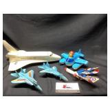 Box of airplane toys