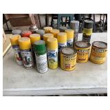 Spray Paint and Wood Finish