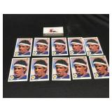 1990 Upper Deck Deion Sanders 10 Card Rookie Lot