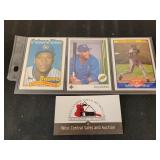 3 1989 Gary Sheffield Rookie Cards