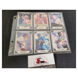 6 1991 Leaf Preview Cards, Bonds, Bo Jackson,