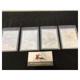 1992 Limited Edition Babe Ruth 4 Card Hologram Set