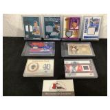 Basebell Game Used Memorabilia Cards