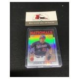 2021 Topps Juan Soto Refractor 35th Anniversary