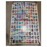 Sheet of Baseball Cards