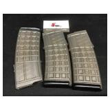 Three Steyr Arms Magazines