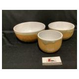 Pottery nesting bowls