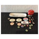 Angus ash tray, miscellaneous collectibles