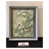 3 Birds and Berries Print