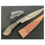 Vintage knife and sheath.  Holster