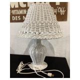 Wicker lamp