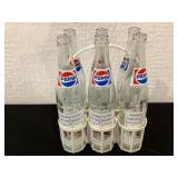 Pepsi bottles and carrier