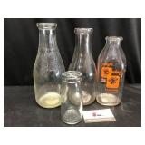 Vintage Milk Bottles
