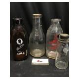 Vintage Milk Bottles