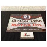 Mother Penn Oil Sign