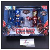 Metal Die-Cast Captain America Ironman