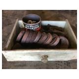 Drawer of weights and misc