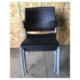 Three Lightweight Stackable Chairs