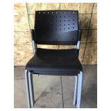 Three Lightweight Stacking Chairs