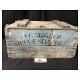 St Joseph Seltzer Crate w/ St Joseph Bottles