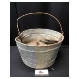 Galvanized Pail, Hinges & Misc