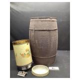 Nail Bin & Flour Dispenser Vintage