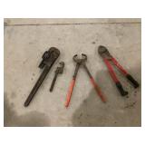 Pipe Wrenches, Bolt Cutters & Misc