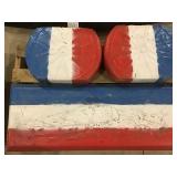 Patriotic Concrete Bench