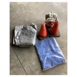 Cones, Tarps, Seed Spreader