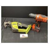 Black & Decker Drill & Ryobi Saw