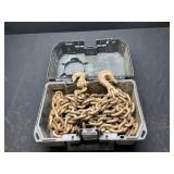 12 Foot Log Chain w/ Hooks & Case