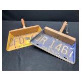 License Plate Dust Pans