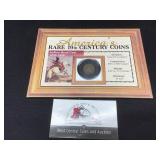 Indian Head Cent in Frame