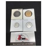 1870 Newfoundland Silver Half & 30 Misc CanadaCoin