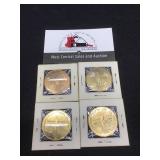 Four 1968 Atlantic IA Centennial Medals